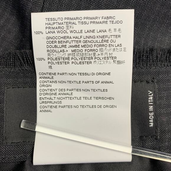 DSQUARED2 Size 38 Grey Black Checkered Wool Raw Edge Dress Pants - Picture 7 of 8